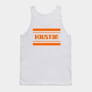 Houston Orange Stripes | Sports Team Tank Top